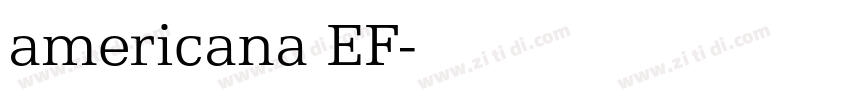 americana EF字体转换